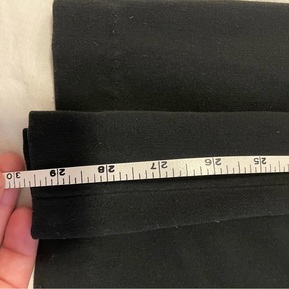 LOFT Pleated Wide Leg Trousers with belt Dress Pants Culottes Black Women’s 4P - Picture 8 of 9